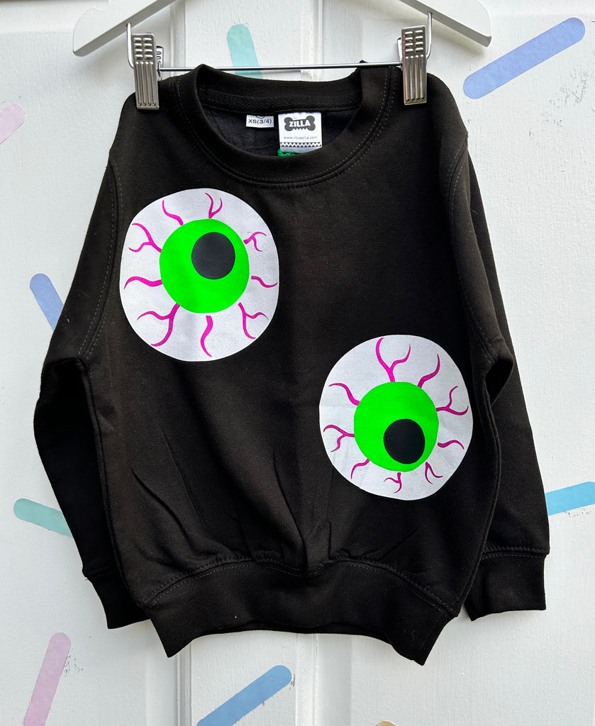 (402) 2nd - Eye-conic - Kids Unisex Sweat - Black - 3/4