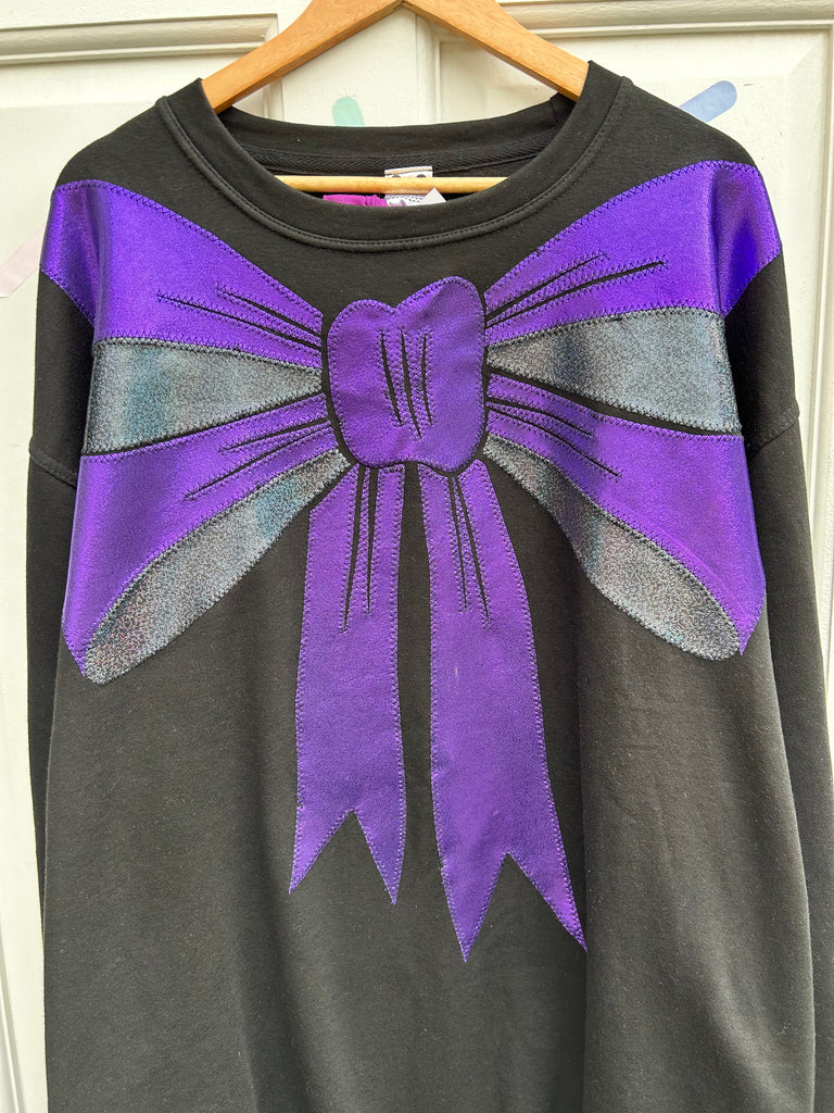 (450) 2nd - Bow Wow Unisex Sweat - Black/Purple - Size 4XL