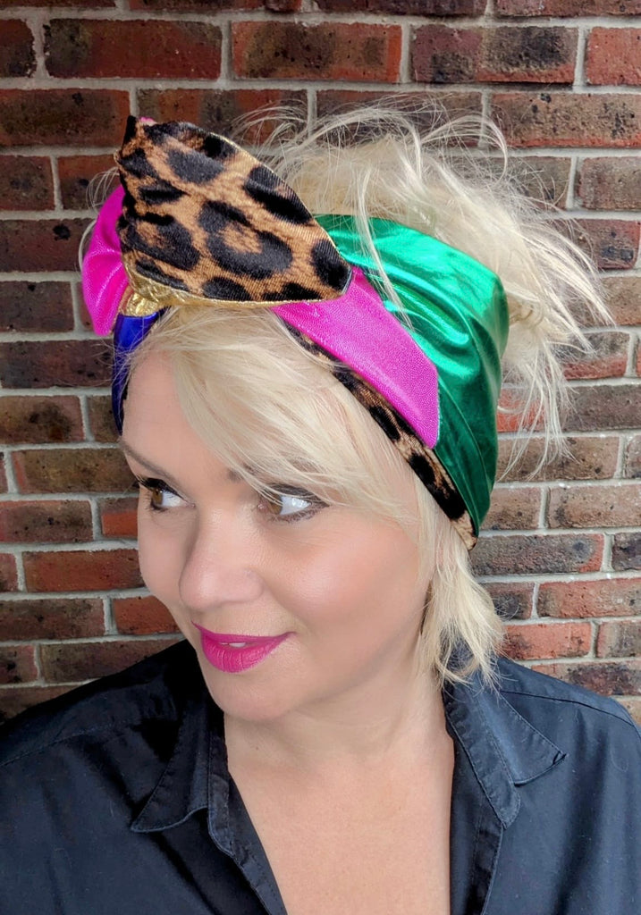 Metallic Headbands - Leopard - up to 2 week dispatch