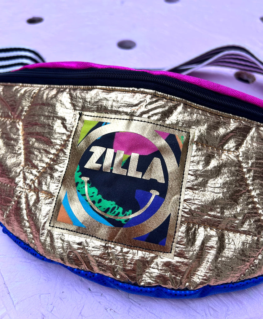 (501) 2nd - Bumbag - Gold/Pink/Blue/Zilla Patch - Small