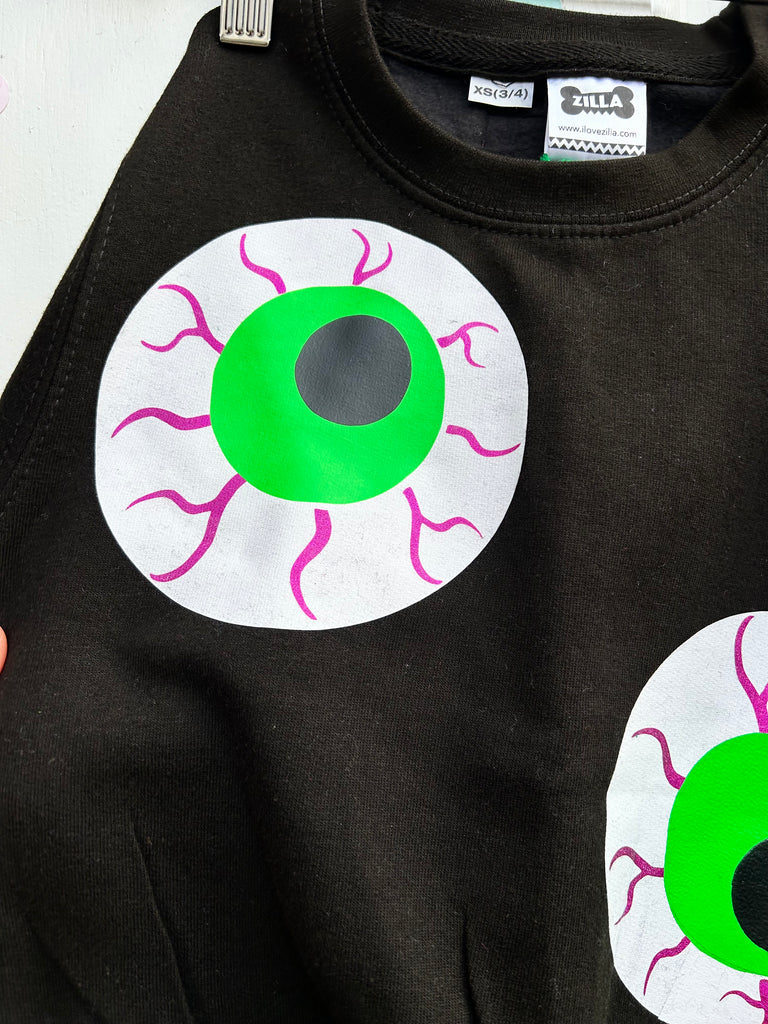 (402) 2nd - Eye-conic - Kids Unisex Sweat - Black - 3/4