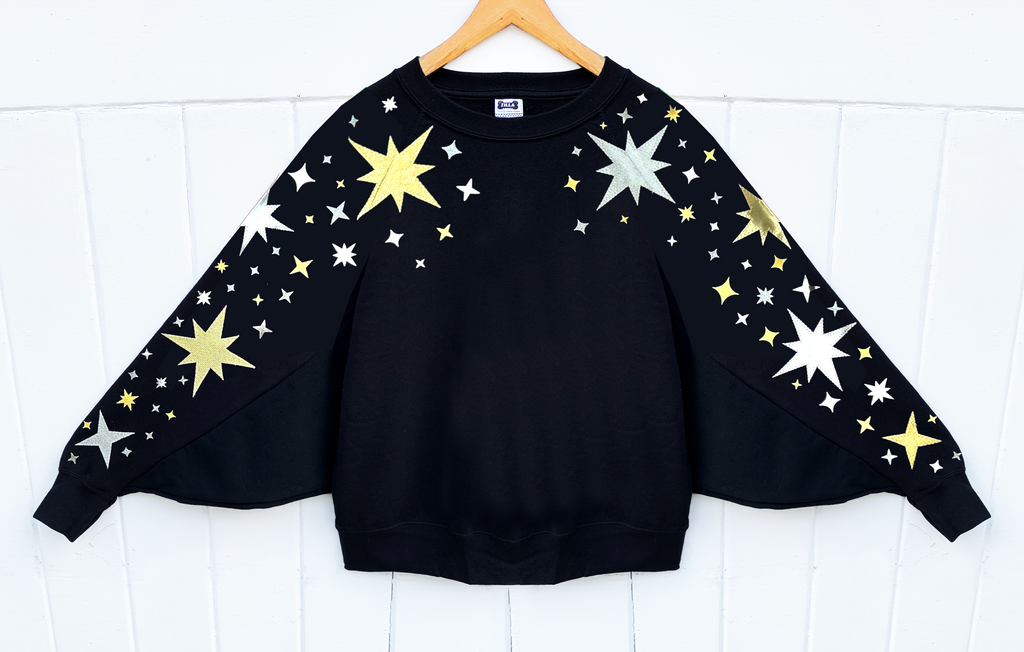 Spaced - Black Batwing - M