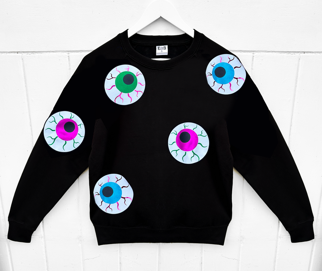 (397) -  Eye-conic Unisex Sweat - Black/Metallic - Size S