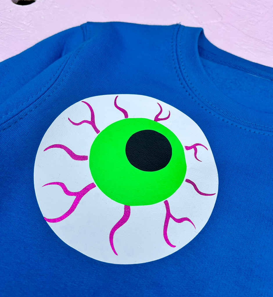 (399) - Eye-conic - Kids Unisex Sweat - Blue - Size 5/6