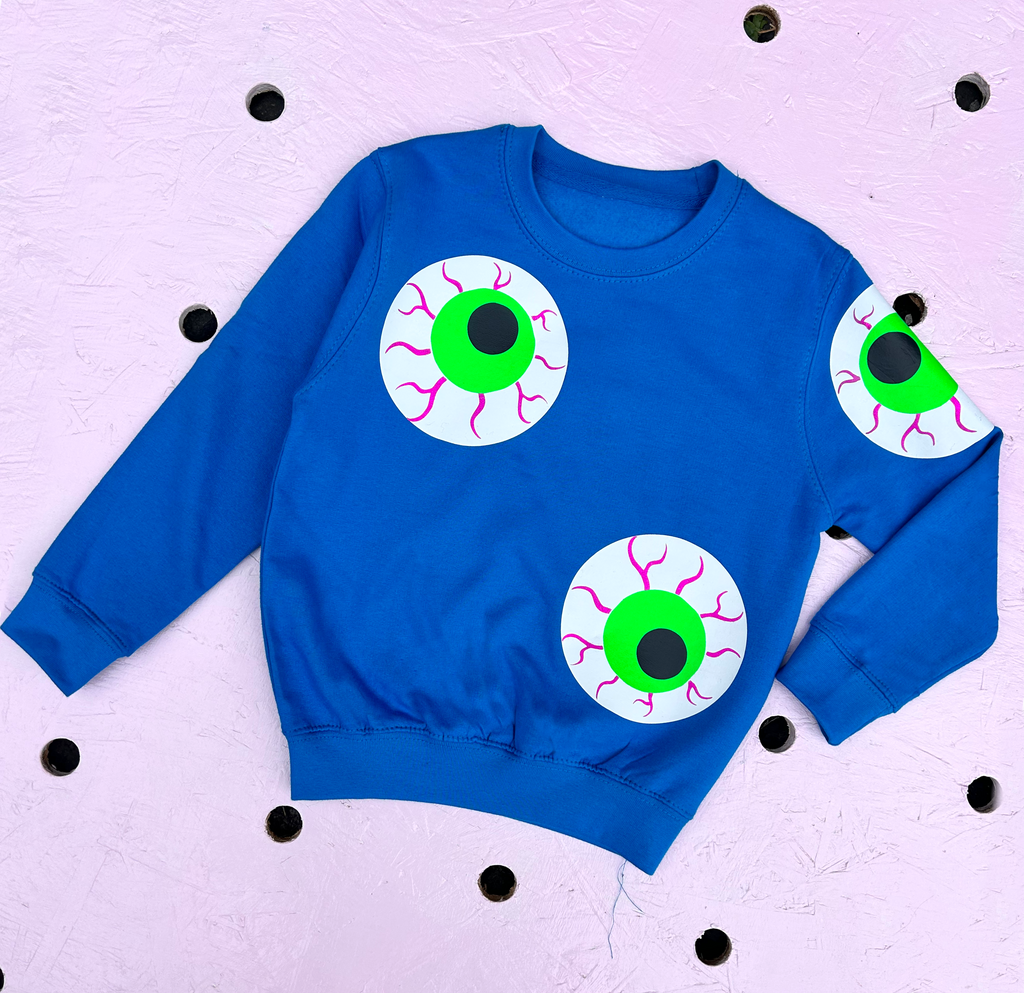 (399) - Eye-conic - Kids Unisex Sweat - Blue - Size 5/6